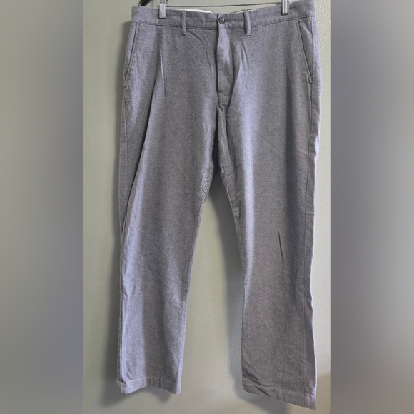 J. Crew Flex Men's Grey Strech Straight Fit Chinos Size 35X 32 (36x30.5) - Picture 1 of 11